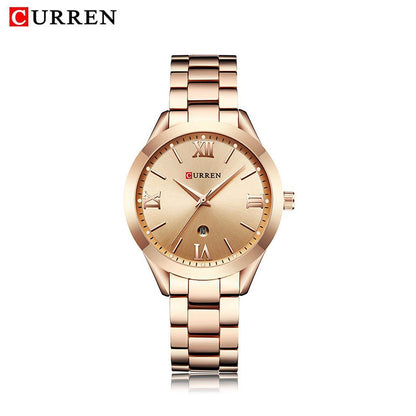 RELOJ CURREN MUJER ORIGINAL ELEGANTE ACERO INOXIDABLE 9007