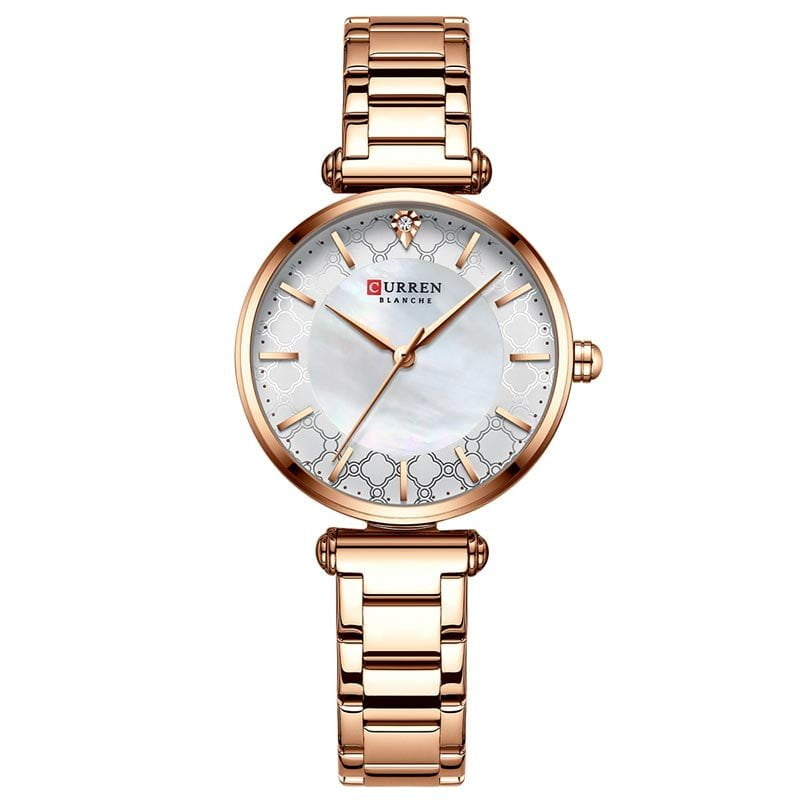 9072 | RELOJ CURREN ORIGINAL AZUL/DORADO/PLATEADO/ORO ROSA CASUAL