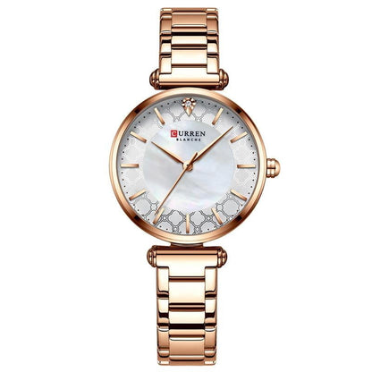 9072 | RELOJ CURREN ORIGINAL AZUL/DORADO/PLATEADO/ORO ROSA CASUAL