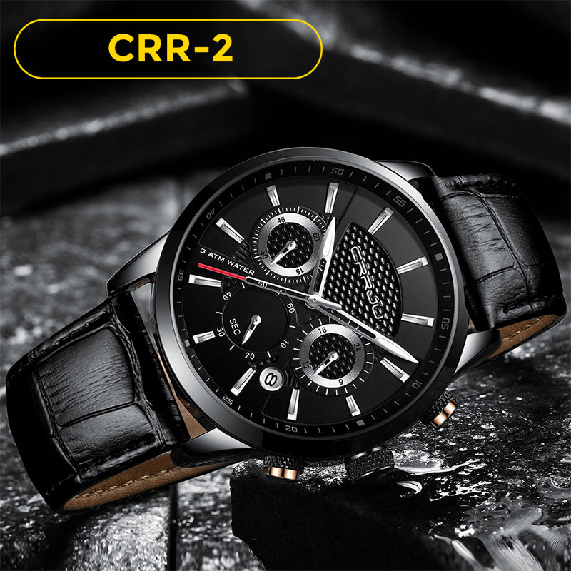 RELOJ CRRJU CASUAL MARRÓN & NEGRO 2212 | CRR-1 | CRR-2