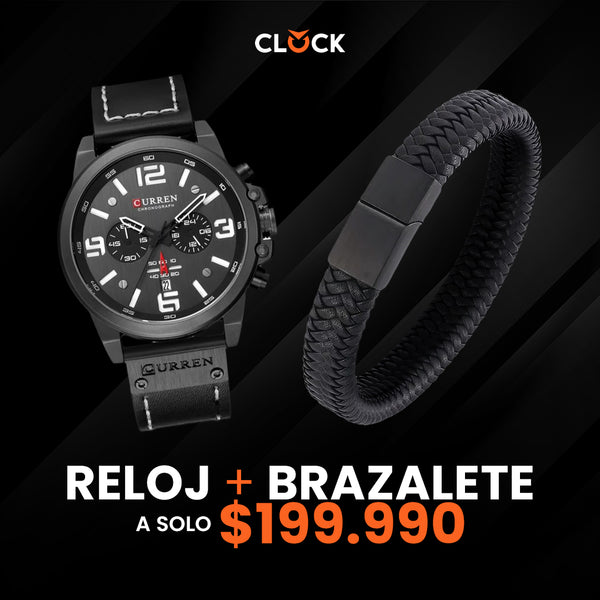 PACK BLACK RELOJ + PULSERA | SKU:CUR-110 | BRA-30