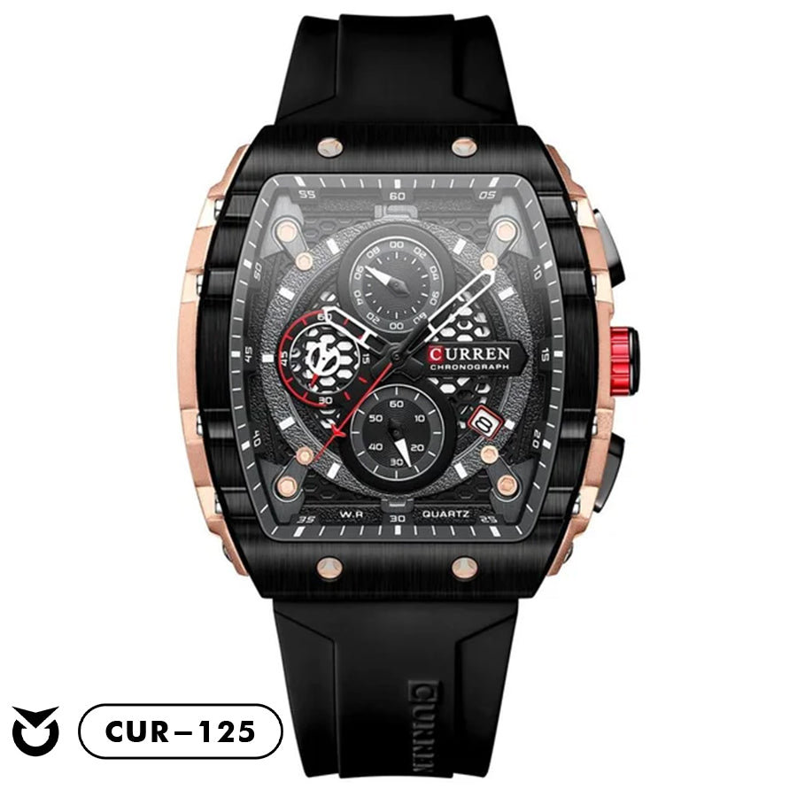 RELOJ CURREN ORIGINAL CASUAL NEGRO Y AZUL | CUR-124, CUR-125