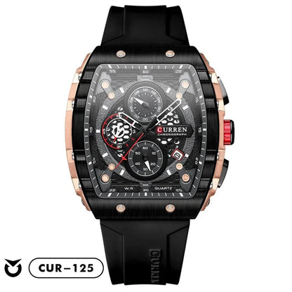 RELOJ CURREN ORIGINAL CASUAL NEGRO Y AZUL | CUR-124, CUR-125