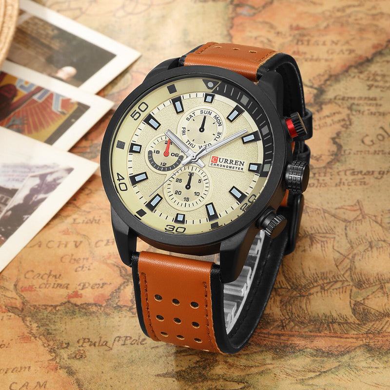 RELOJ CURREN ORIGINAL CASUAL MARRON | CUR-35 | CUR-36