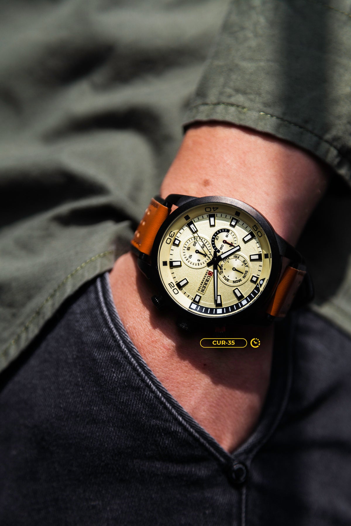RELOJ CURREN ORIGINAL CASUAL MARRON | CUR-35 | CUR-36