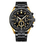 8399 | RELOJ CRONÓGRAFO CURREN ORIGINAL ACERO PLATEADO/GUINDA/NEGRO CASUAL