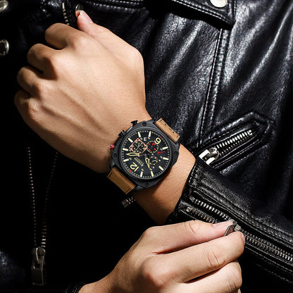 8398 | RELOJ CURREN ORIGINAL CUERO GRIS/MARRÓN/VERDE | CUR-85, CUR-86