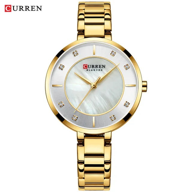 RELOJ CURREN MUJER ORIGINAL ELEGANTE ACERO INOXIDABLE 9051