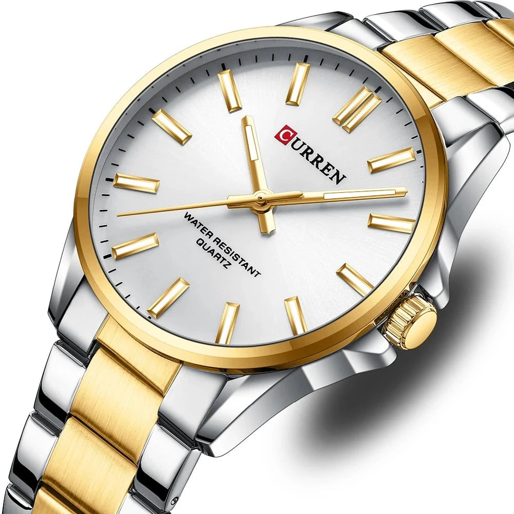 9090 | RELOJ CURREN ORIGINAL ELEGANTE PLATEADO/DORADO | CUR-103, CUR-105, CUR-107, CUR-109