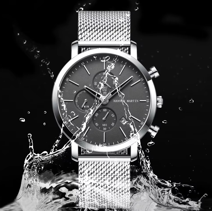 RELOJ HANNAH MARTIN ELEGANTE NEGRO Y AZUL | SKU: HAN-5, HAN-61, HAN-66