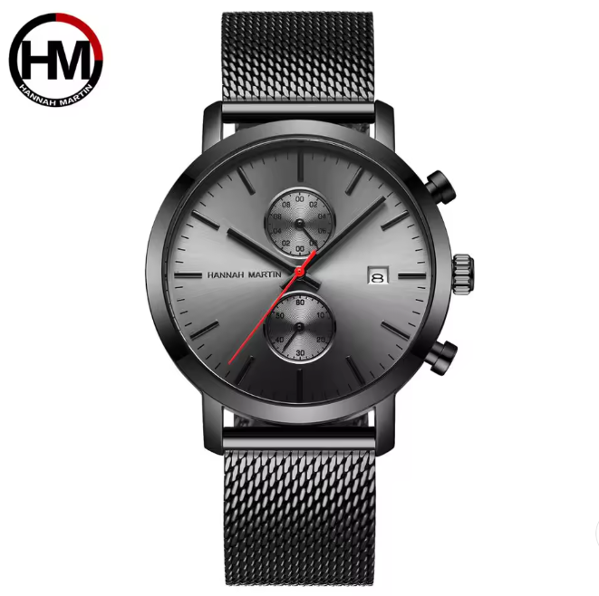 RELOJ HANNAH MARTIN ELEGANTE NEGRO Y AZUL | SKU: HAN-16, HAN-67, HAN-68, HAN-91