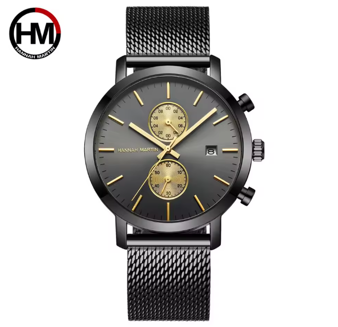 RELOJ HANNAH MARTIN ELEGANTE NEGRO Y AZUL | SKU: HAN-16, HAN-67, HAN-68, HAN-91