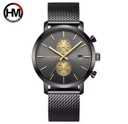 RELOJ HANNAH MARTIN ELEGANTE NEGRO Y AZUL | SKU: HAN-16, HAN-67, HAN-68, HAN-91
