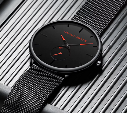 RELOJ HANNAH MARTIN HM-2140 ORIGINAL MATE NEGRO CRIMINAL | SKU: HAN-27, HAN-28, HAN-65