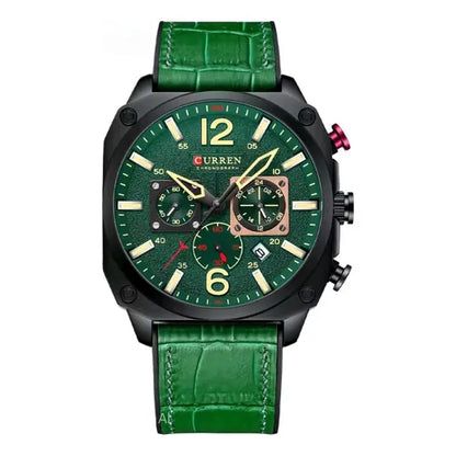 8398 | RELOJ CURREN ORIGINAL CUERO GRIS/MARRÓN/VERDE | CUR-85, CUR-86