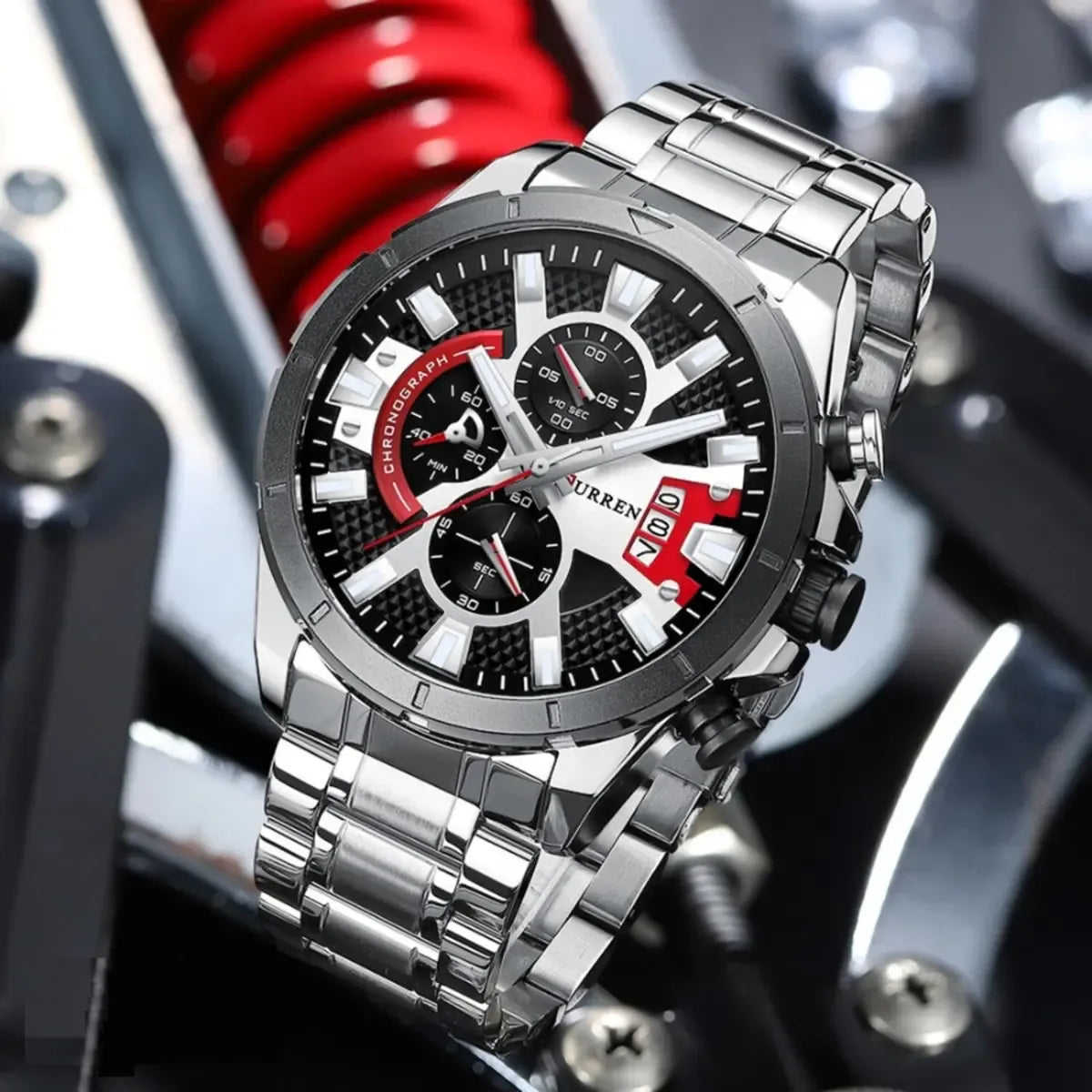 8401 | RELOJ CURREN ORIGINAL ACERO | CUR-92, CUR-93