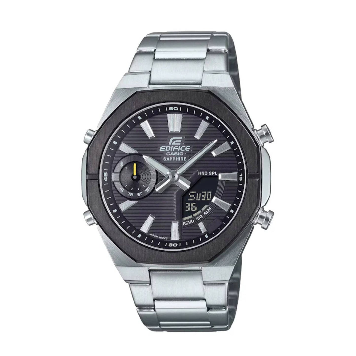 ECB-S10DB-1ADF | RELOJ DE ACERO PARA HOMBRE CASIO EDIFICE - NEGRO