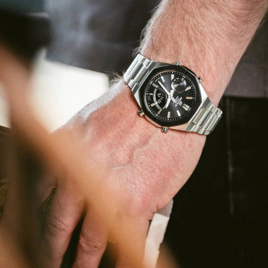 ECB-S10DB-1ADF | RELOJ DE ACERO PARA HOMBRE CASIO EDIFICE - NEGRO