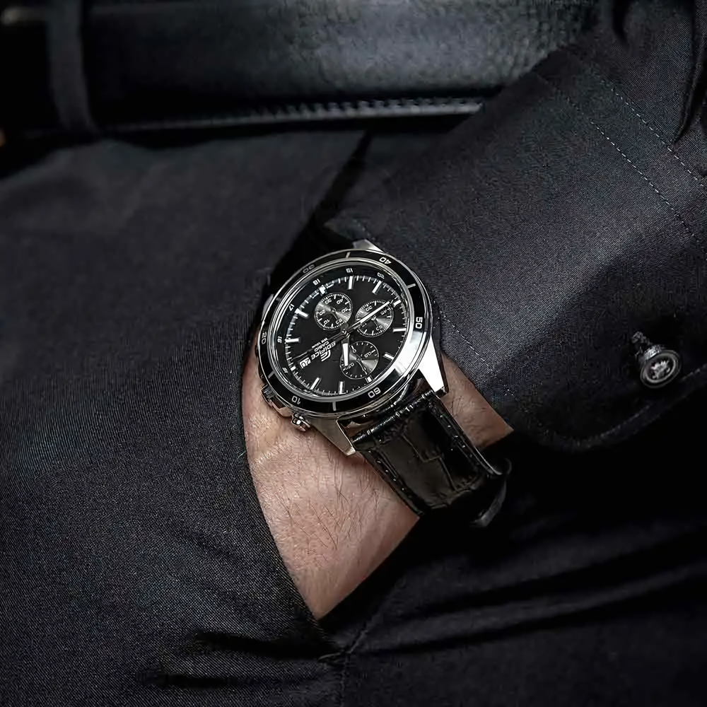 EFR-574BL | RELOJ DE CUERO PARA HOMBRE CASIO EDIFICE