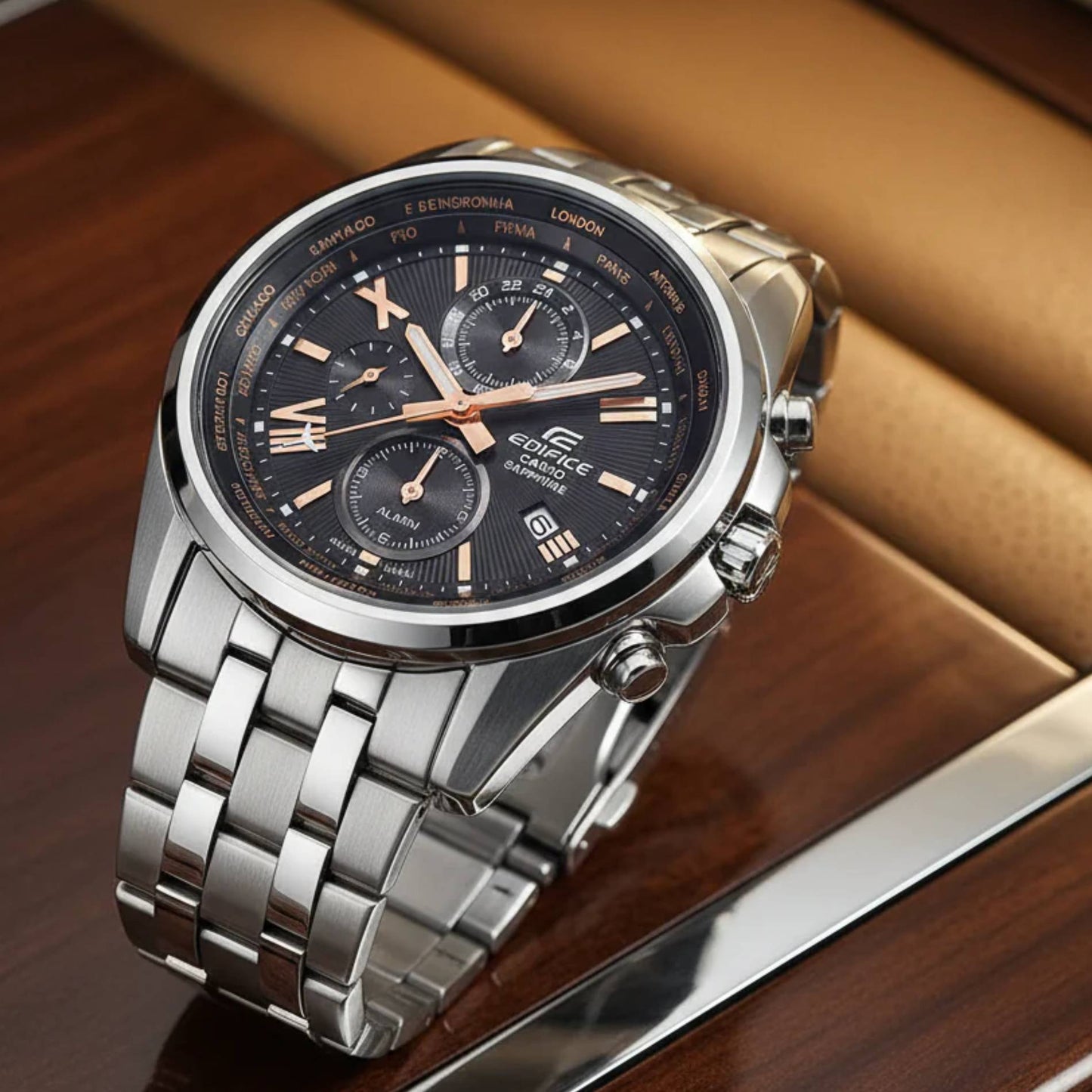 EFB-301JD | RELOJ DE ACERO PARA HOMBRE CASIO EDIFICE