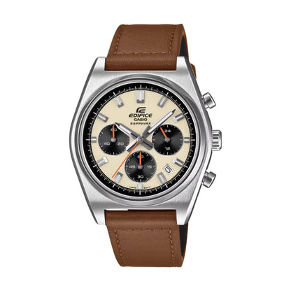 EFB-730L-7AVUDF | RELOJ DE CUERO PARA HOMBRE CASIO EDIFICE - CAFÉ