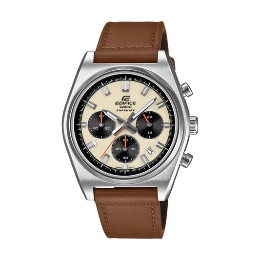 EFB-730L-7AVUDF | RELOJ DE CUERO PARA HOMBRE CASIO EDIFICE - CAFÉ