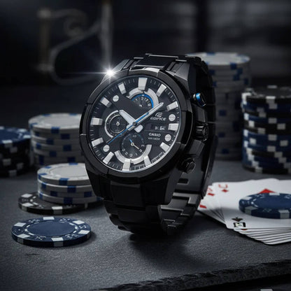 EFR-540BK-1AVUDF | RELOJ DE ACERO PARA HOMBRE CASIO EDIFICE - NEGRO