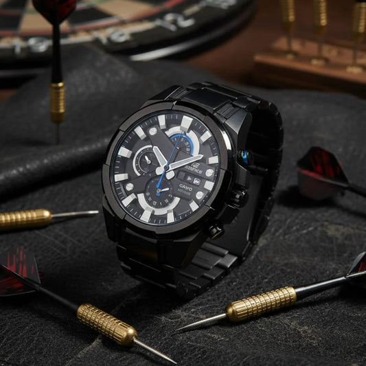 EFR-540BK-1AVUDF | RELOJ DE ACERO PARA HOMBRE CASIO EDIFICE - NEGRO