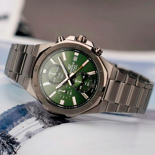 EFV-640DC-3AVUDF | RELOJ DE ACERO PARA HOMBRE CASIO EDIFICE - VERDE