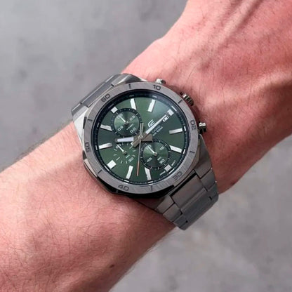 EFV-640DC-3AVUDF | RELOJ DE ACERO PARA HOMBRE CASIO EDIFICE - VERDE