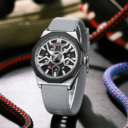 8437 | RELOJ CURREN ORIGINAL SILICONA MULTICOLOR
