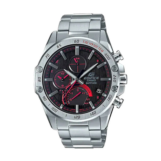 EQB-1000XD-1ADR | RELOJ DE ACERO PARA HOMBRE CASIO EDIFICE - NEGRO