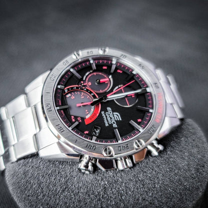 EQB-1000XD-1ADR | RELOJ DE ACERO PARA HOMBRE CASIO EDIFICE - NEGRO