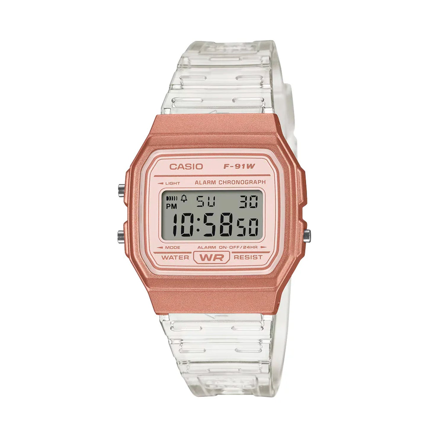 F-91WS | RELOJ DE GOMA Y ACERO CASIO PARA MUJER