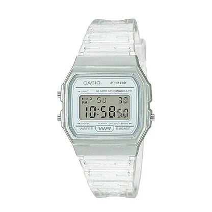 F-91WS | RELOJ DE GOMA Y ACERO CASIO PARA MUJER