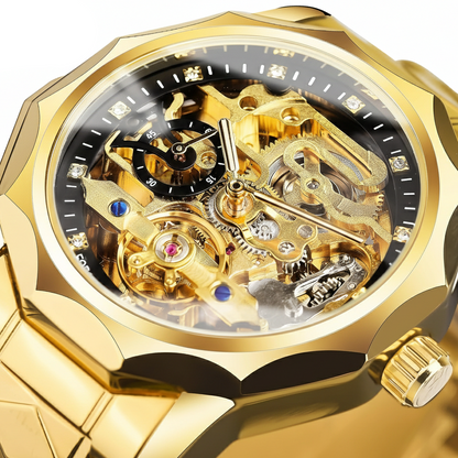 RELOJ FORSINING GMT 1238 - AUTOMÁTICO ELEGANTE DORADO | FOR-25