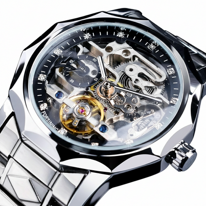 RELOJ FORSINING GMT 1238 - AUTOMÁTICO ELEGANTE PLATEADO | FOR-26
