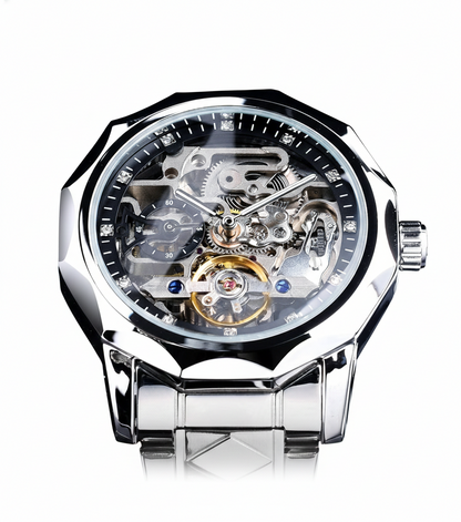 RELOJ FORSINING GMT 1238 - AUTOMÁTICO ELEGANTE PLATEADO | FOR-26