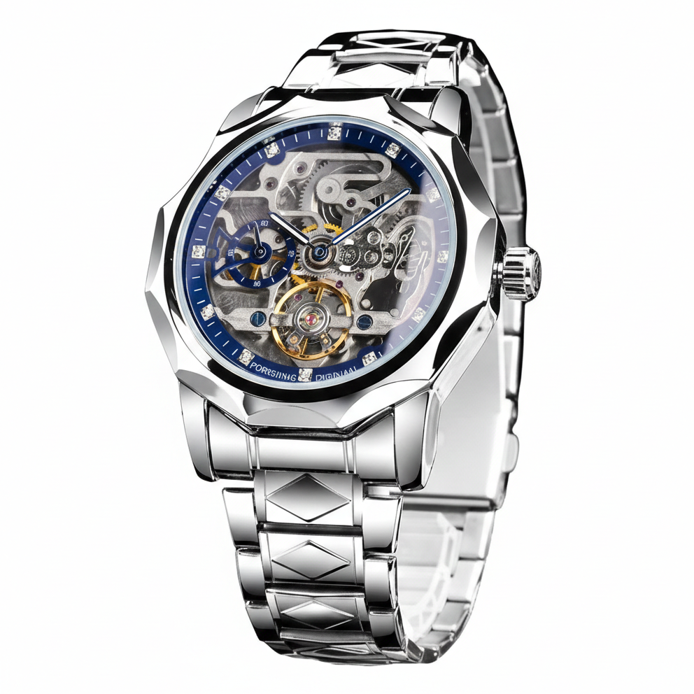 RELOJ FORSINING GMT 1238 - AUTOMÁTICO ELEGANTE PLATEADO | FOR-27