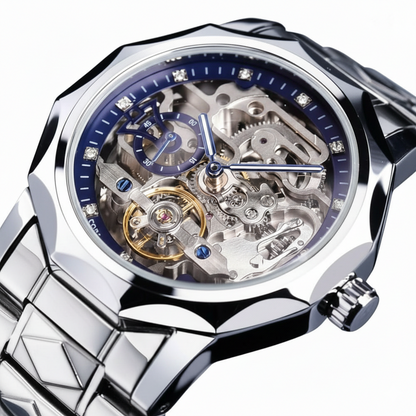 RELOJ FORSINING GMT 1238 - AUTOMÁTICO ELEGANTE PLATEADO | FOR-27