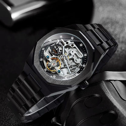 RELOJ FORSINING 100 ORIGINAL AUTOMÁTICO NEGRO, PLATEADO, DORADO | FOR-28 , FOR-29, FOR-30