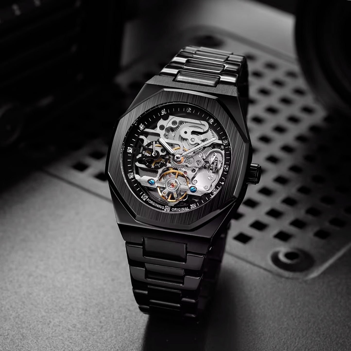 RELOJ FORSINING 100 ORIGINAL AUTOMÁTICO NEGRO, PLATEADO, DORADO | FOR-28 , FOR-29, FOR-30
