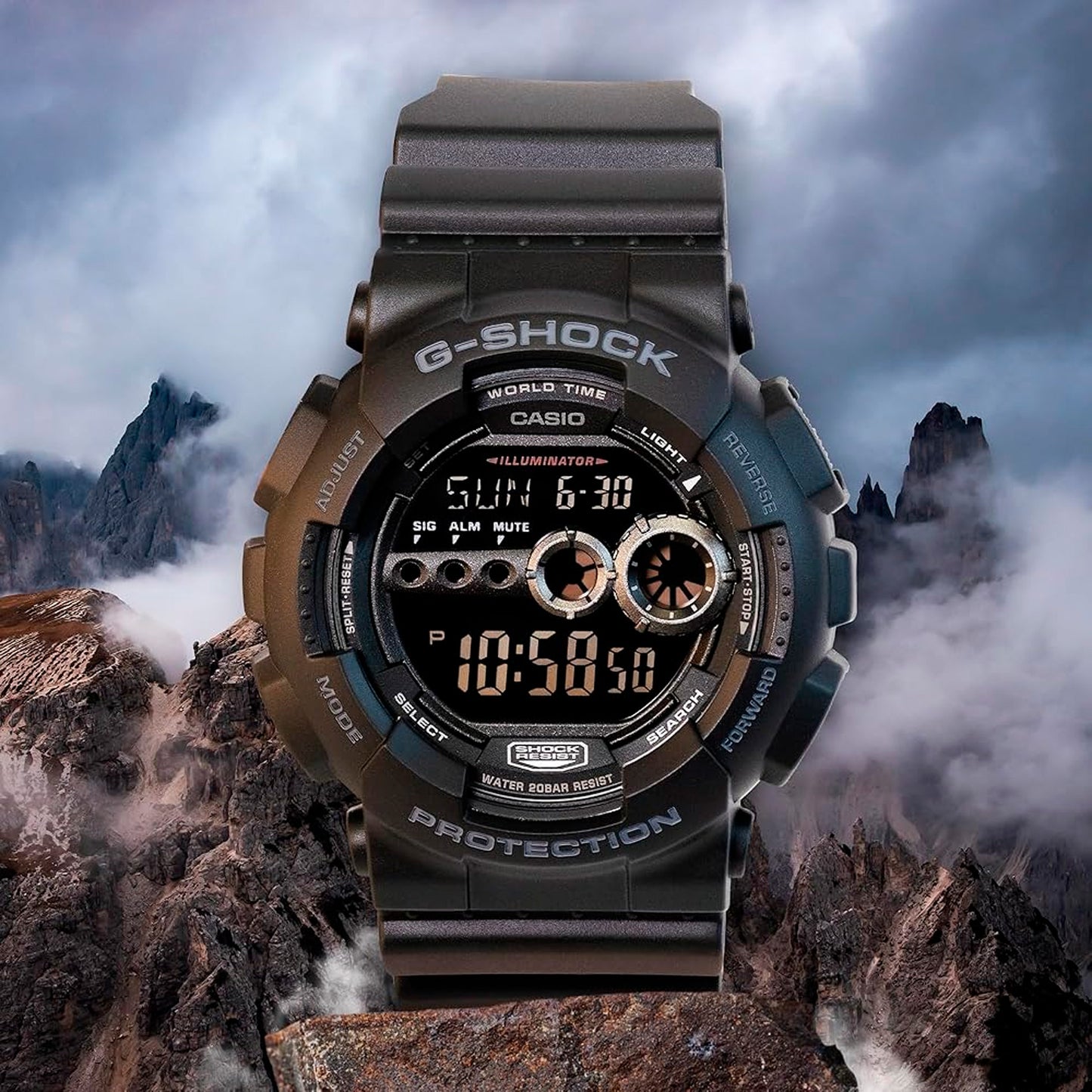 GD-100-1BDR | RELOJ DE GOMA CASIO G-SHOCK - NEGRO