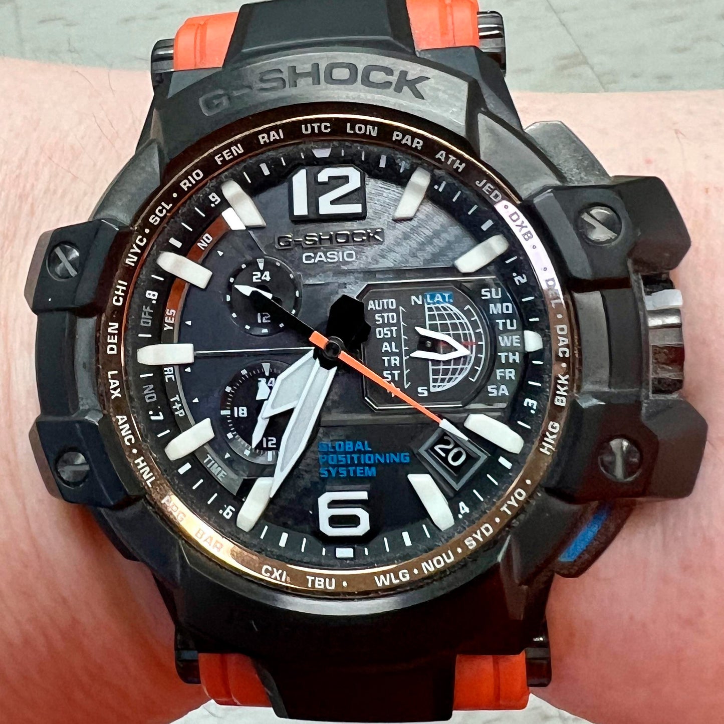 GPW-1000-4ADR | RELOJ DE GOMA DEPORTIVO CASIO G-SHOCK - NARANJADO
