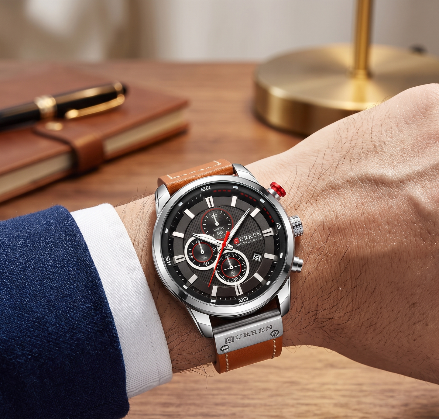 8291 | RELOJ CURREN ORIGINAL MARRÓN CASUAL