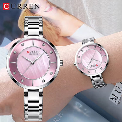 RELOJ CURREN MUJER ORIGINAL ELEGANTE ACERO INOXIDABLE 9051