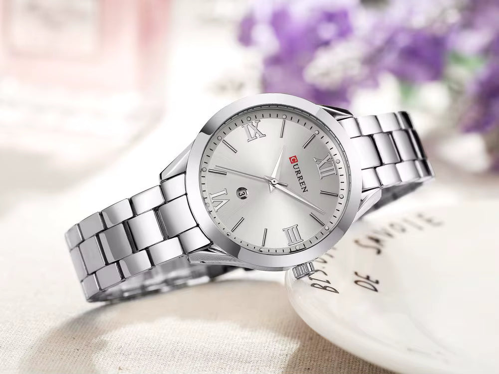 RELOJ CURREN MUJER ORIGINAL ELEGANTE ACERO INOXIDABLE 9007