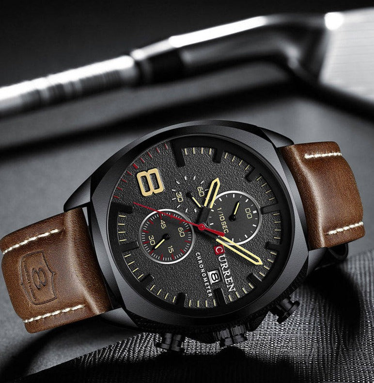 RELOJ CURREN CASUAL MARRON OSCURO| SKU: CUR-113