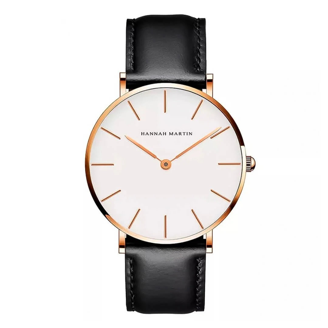 RELOJ ORGINAL HANNAH MARTIN ELEGANTE Y CASUAL - MARRON  | HAN-47