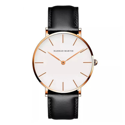 RELOJ ORGINAL HANNAH MARTIN ELEGANTE Y CASUAL - MARRON  | HAN-47